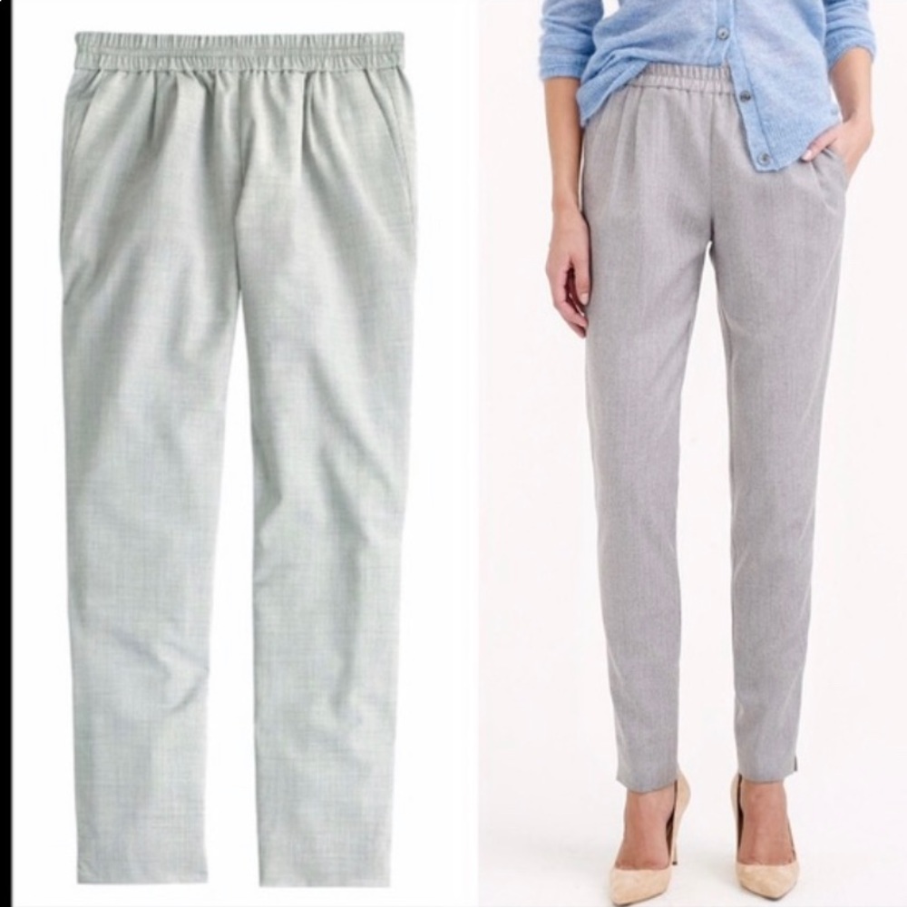 J. Crew wool Harlow jogger pant, light grey